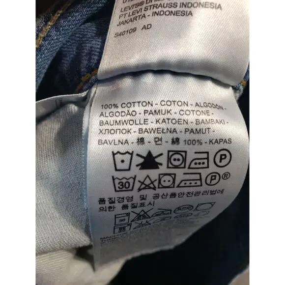 Levi's 569 Jeans Men's 34x32 Blue Denim Loose Straight Baggy Cotton Casual - Picture 13 of 16